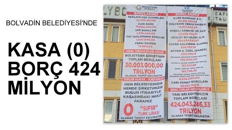 KASA SIFIR, BORÇ 424 MİLYON KRİZİ