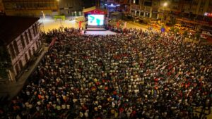 MİLLİ MAÇ HEYECANI ZAFER MEYDANI ‘NDA YAŞANDI