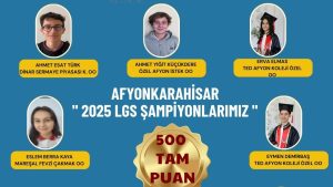 Afyonkarahisar’da 2025 LGS Şampiyonları Belli Oldu