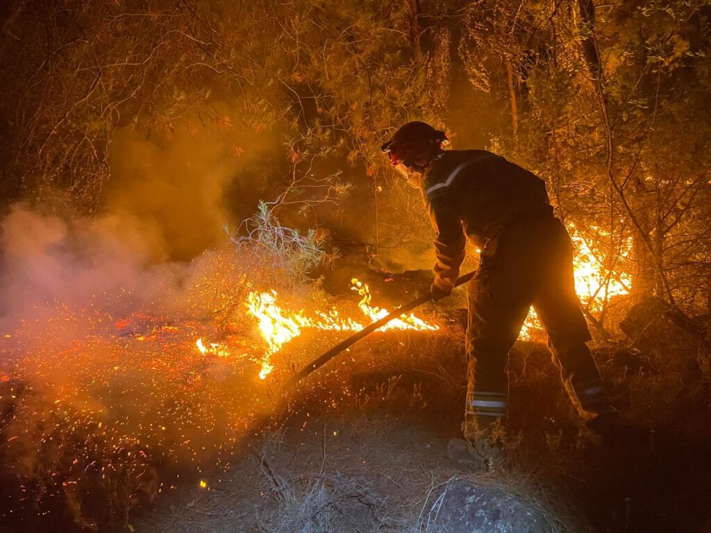 AKUT Afyonkarahisar  İzmir yangınlarını söndürme çalışmalarında görev aldı.