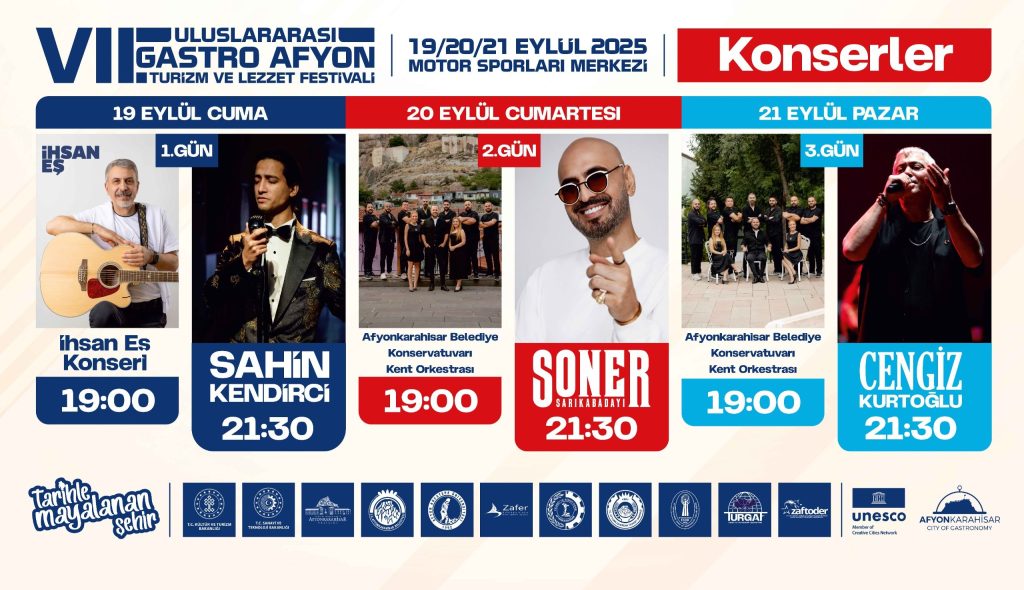  GASTRO AFYON TURİZM VE LEZZET FESTİVALİMİZ BAŞLIYOR
