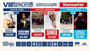  GASTRO AFYON TURİZM VE LEZZET FESTİVALİMİZ BAŞLIYOR